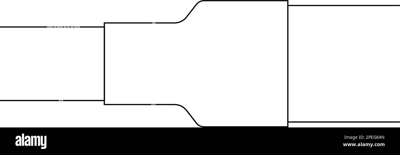 Symboldesign für Rohrverbindungen Stock Vektor