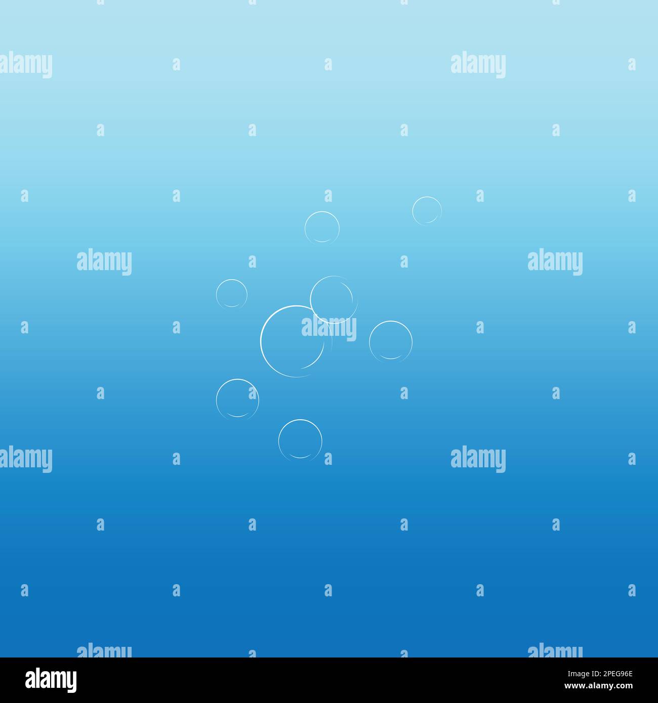 Logo mit Wasserblasen-Logo Stock Vektor