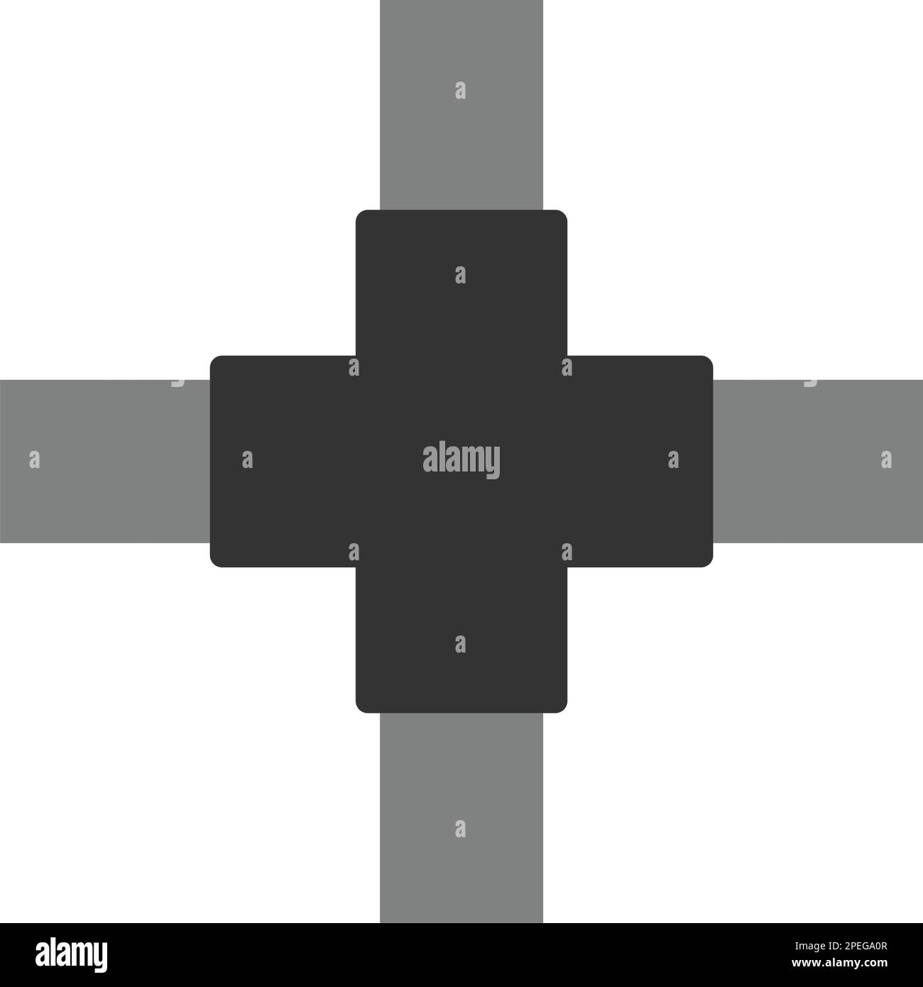 Symboldesign für Rohrverbindungen Stock Vektor