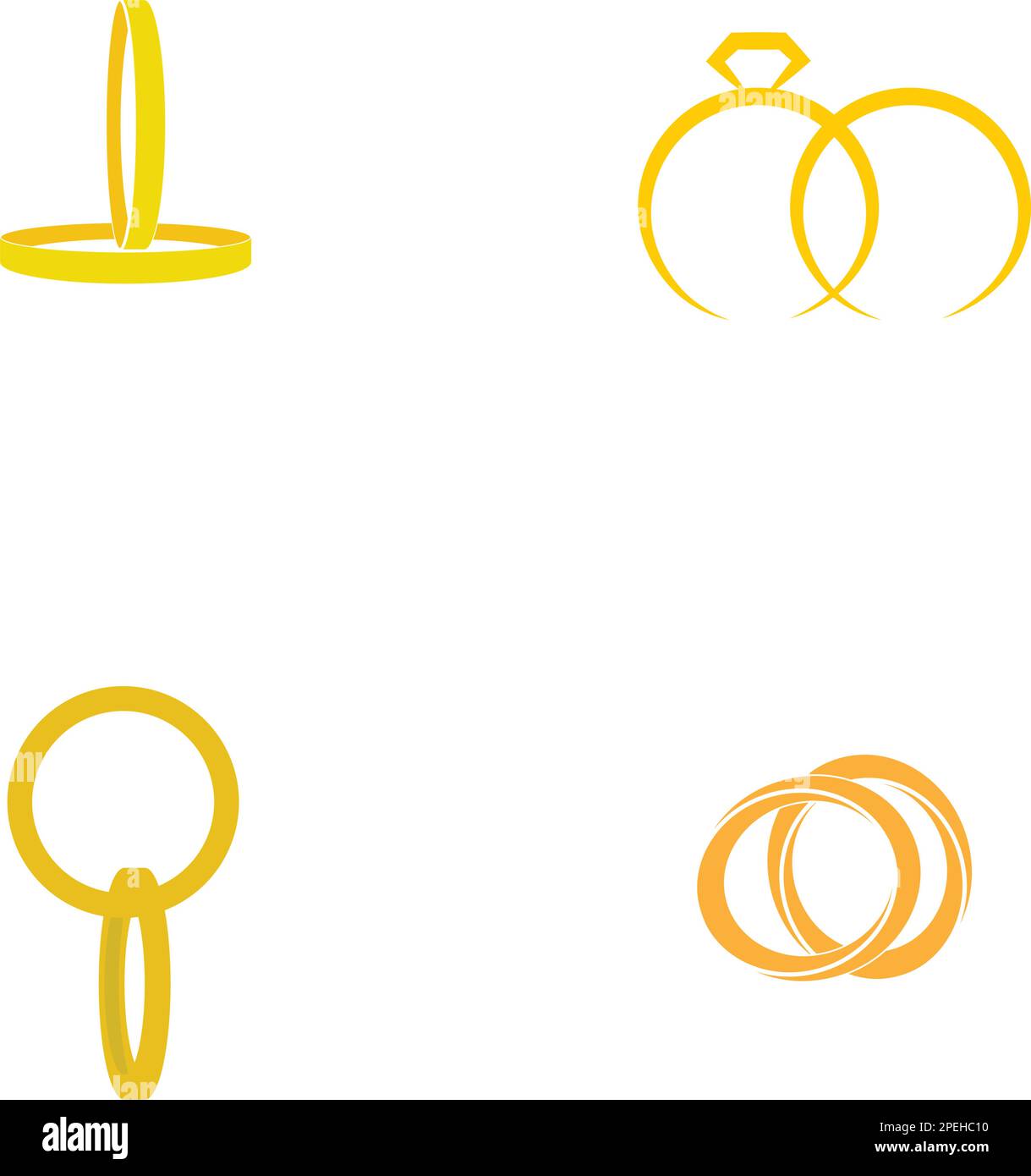 Ehering Symbol Logo Vektor Vorlage Stock Vektor