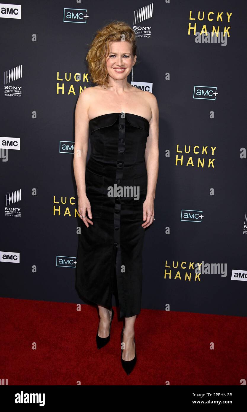 West Hollywood, USA. 15. März 2023. Mireille Enos trifft am 15. März 2023 in West Hollywood, Kalifornien, auf der Premiere von AMC Network „Lucky Hank“ Los Angeles ein, die im London West Hollywood in Beverly Hills stattfand. © Tammie Arroyo/AFF-USA.com Guthaben: AFF/Alamy Live News Stockfoto