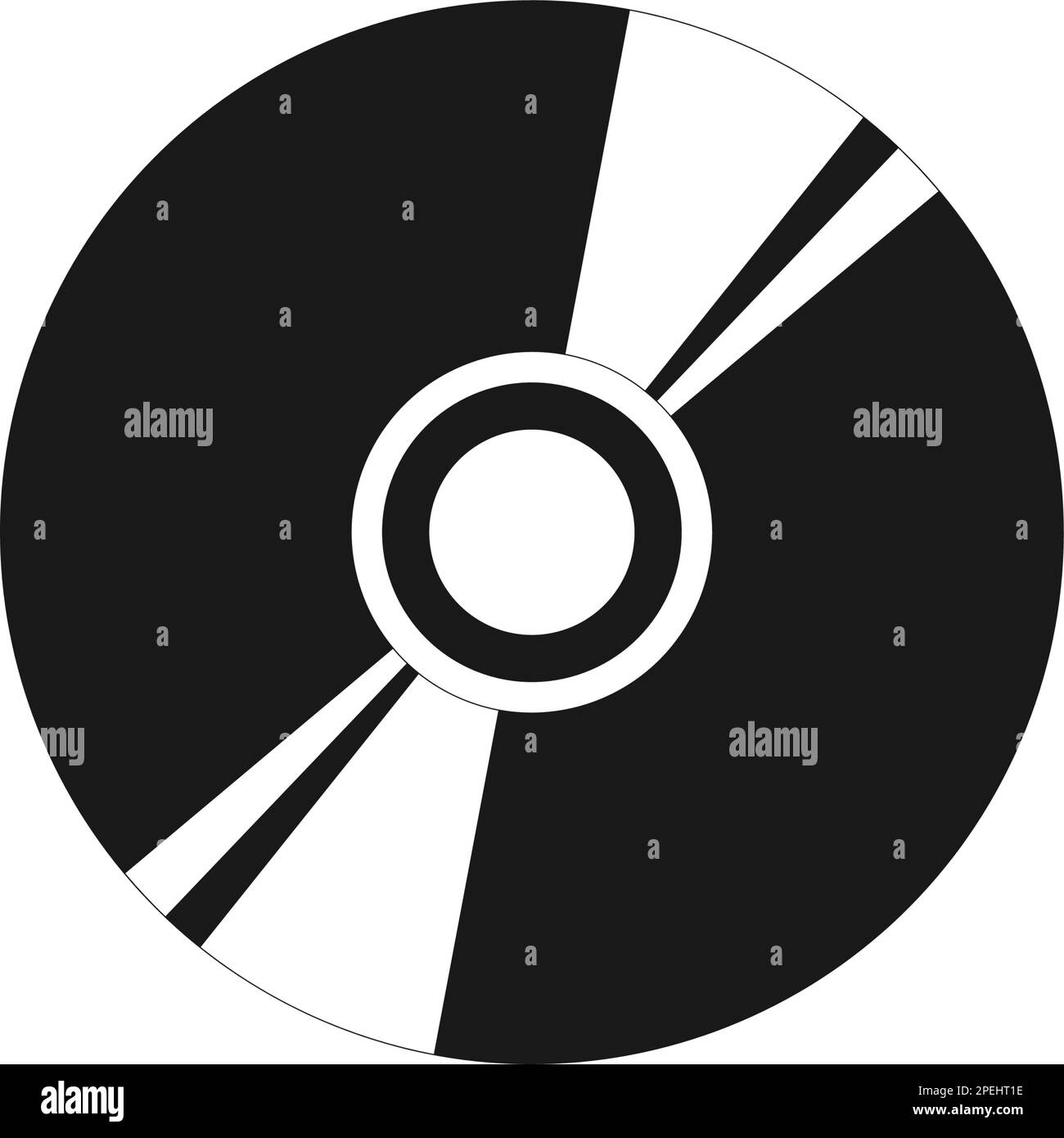 vektorvorlage für cd- oder dvd-Symbol Stock Vektor