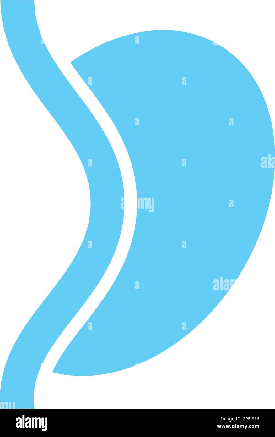 Bauch Logo Vektor Illustration Design Stock Vektor