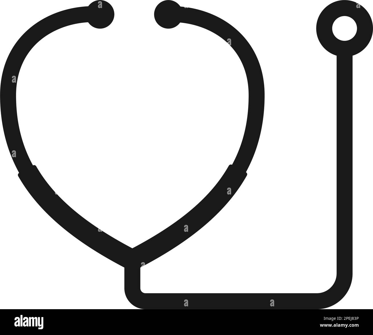 Stethoskop-Logo. Medizinisches Symbol. Gesundheitssymbol Stock Vektor