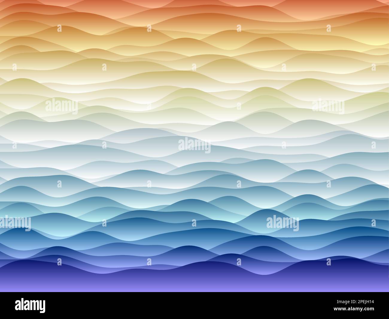 Hintergrund abstrakter Kurven. Glätten Sie Kurven mit Verläufen in Rot, Gelb und Blau. Elegante Vektorillustration. Stock Vektor Hintergrund abstrakter Kurven. Glätten Sie Kurven mit Verläufen in Rot, Gelb und Blau. Elegante Vektorillustration. Stock Vektor