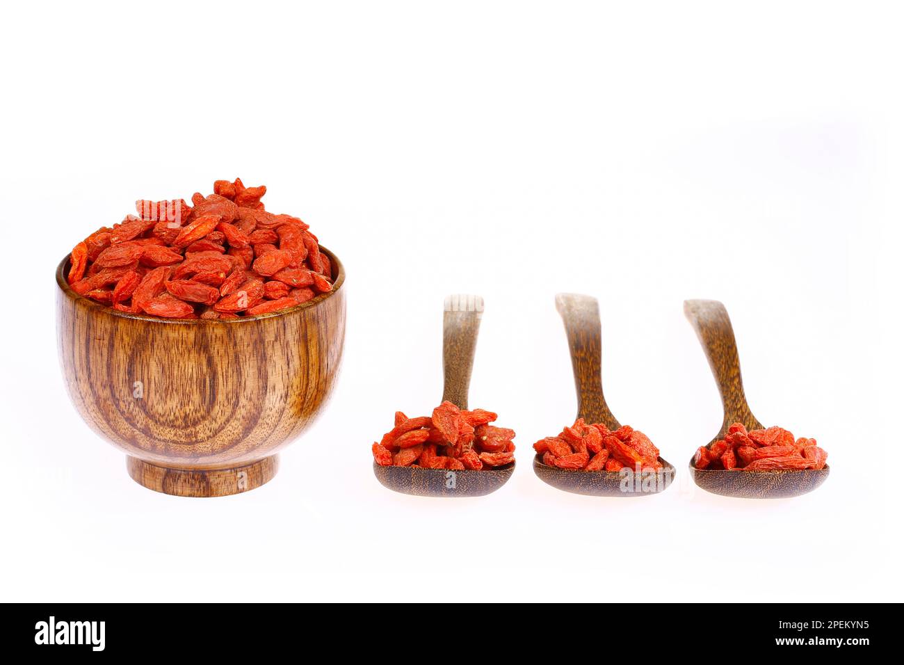 Chinesische Wolfsbeere, chinesische traditionelle Medizin, Studio, Nahaufnahme Stockfoto