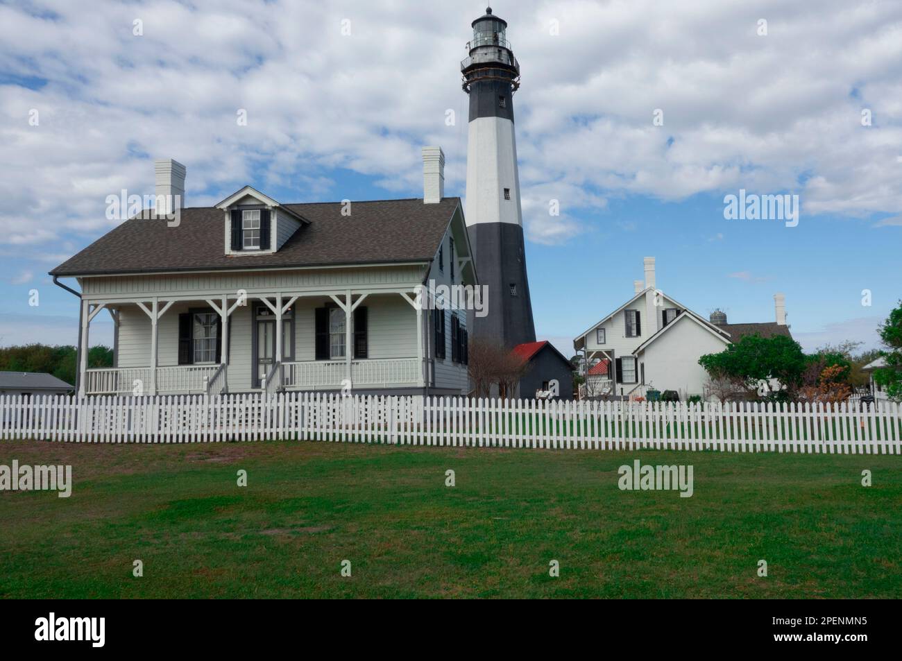 Die historische Tybee Island Light Station and Museum in Tybee Island Georgia, USA Stockfoto
