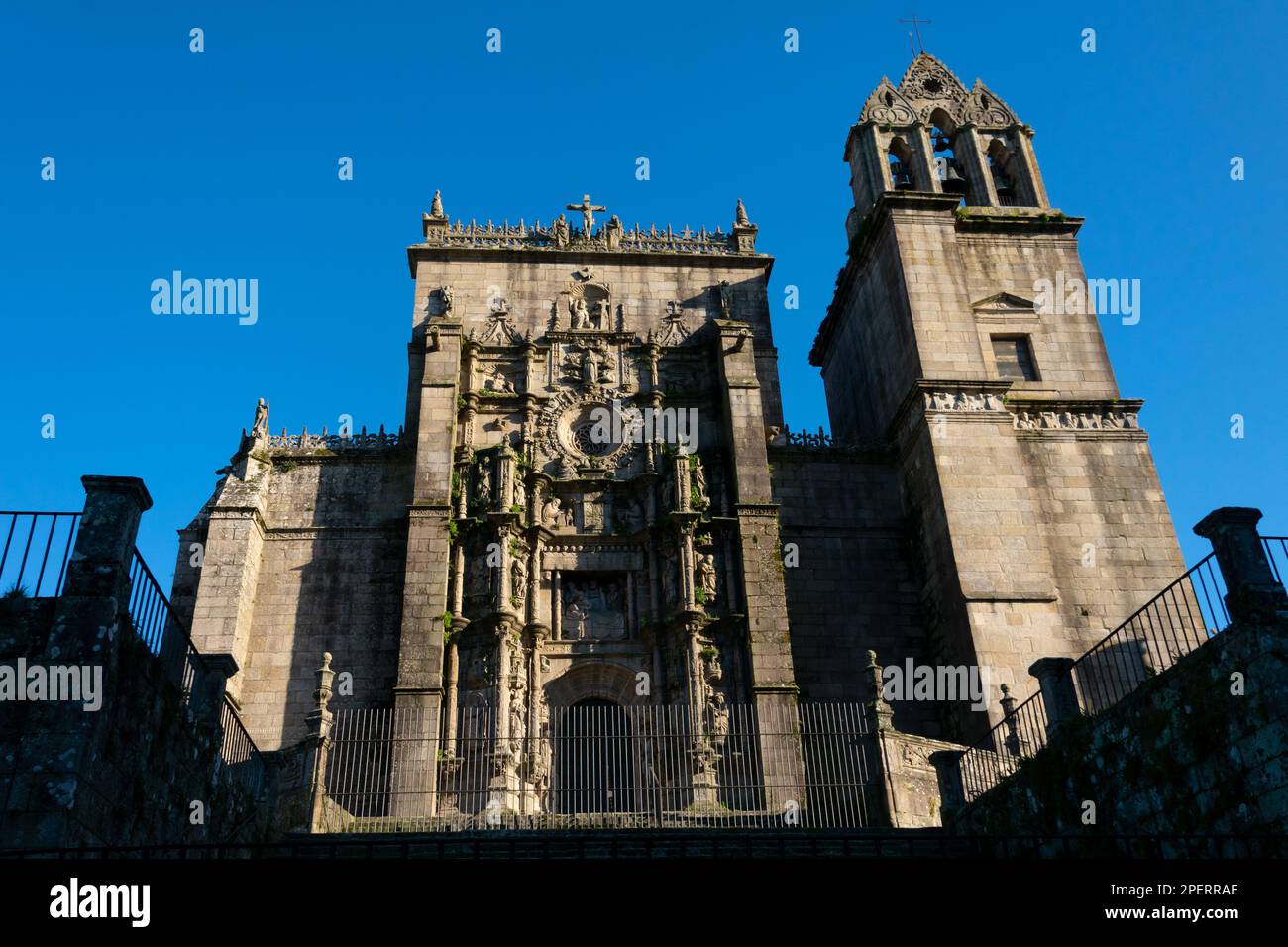 Basilika Saint Mary Major, echte Basilika Santa Maria la Mayor. Pontevedra, Galicien, Spanien Stockfoto