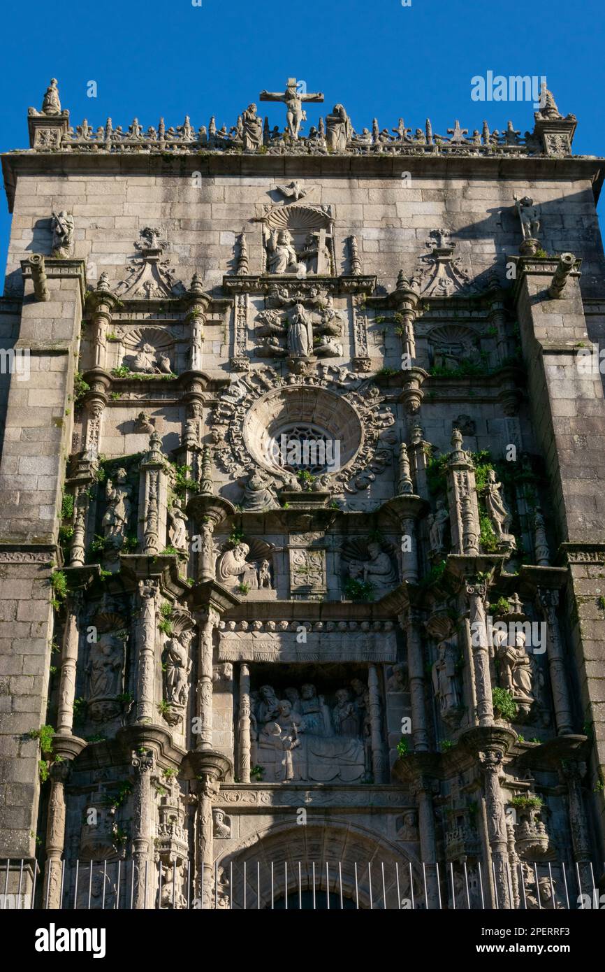Basilika Saint Mary Major, echte Basilika Santa Maria la Mayor. Pontevedra, Galicien, Spanien Stockfoto