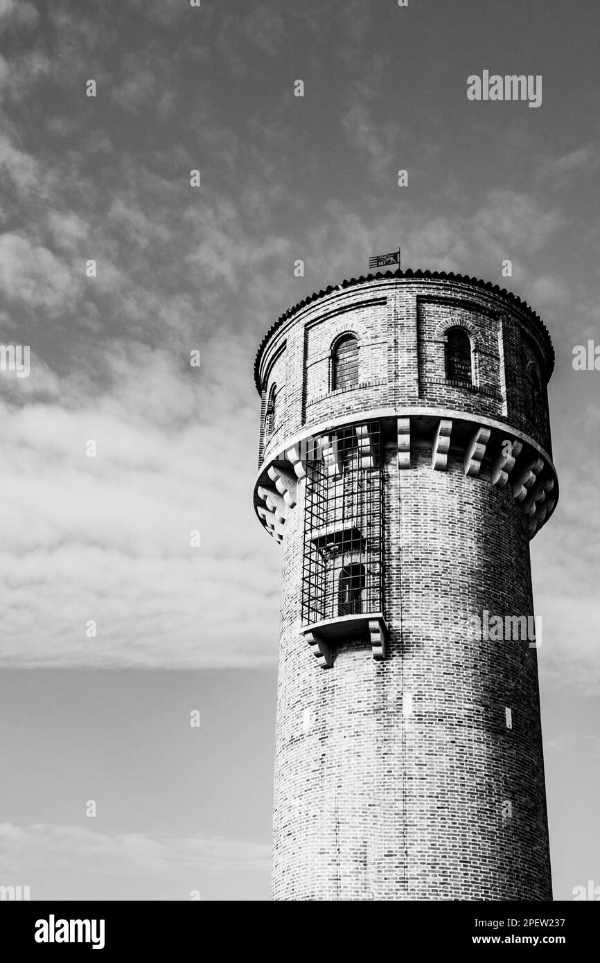 Wasserturm in Burano in Venedig, Italien Stockfoto