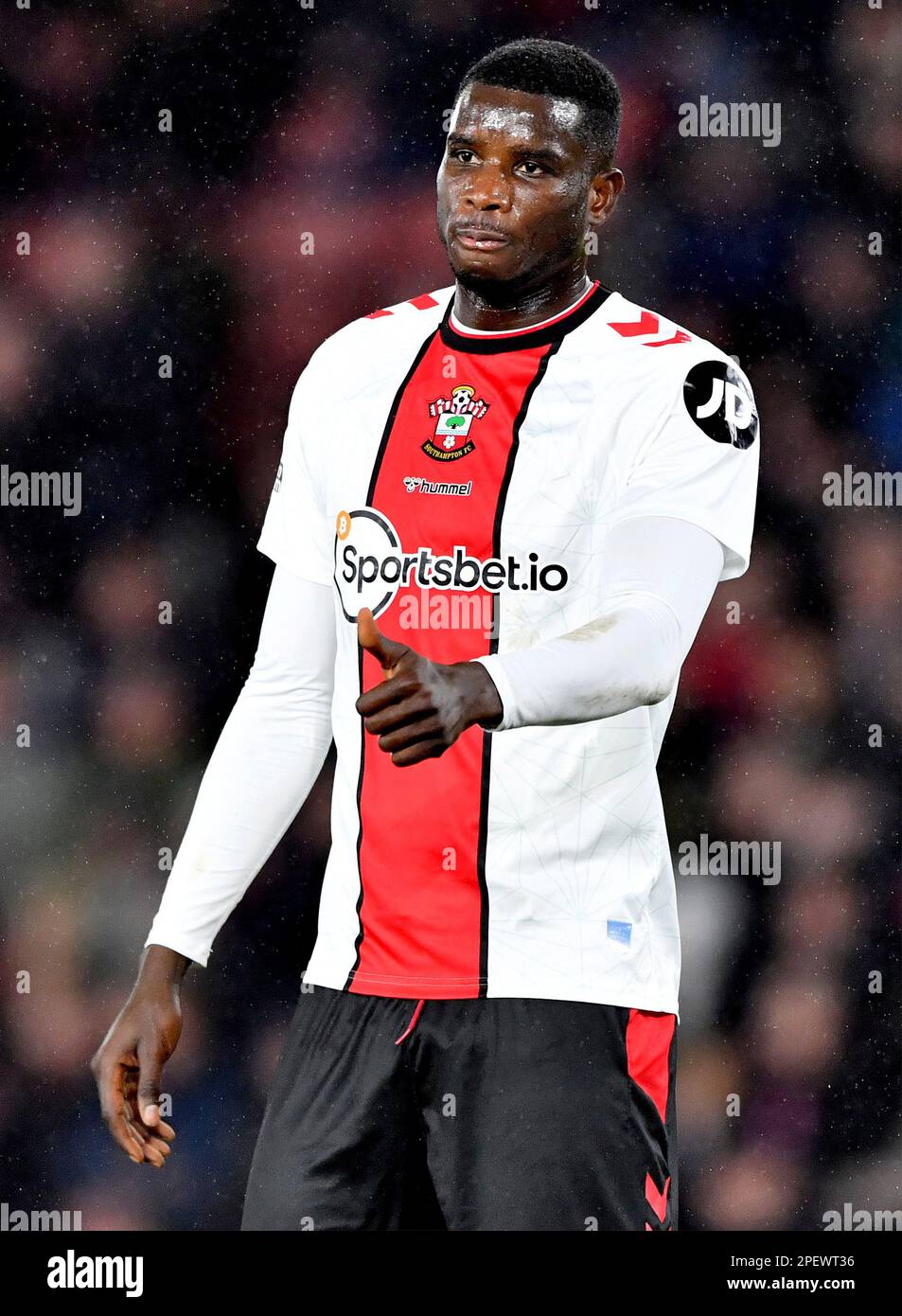 Paul Onuachu aus Southampton - Southampton V Brentford, Premier League, St Mary's Stadium, Southampton, Großbritannien - 15. März 2023 nur redaktionelle Verwendung - DataCo-Einschränkungen gelten Stockfoto