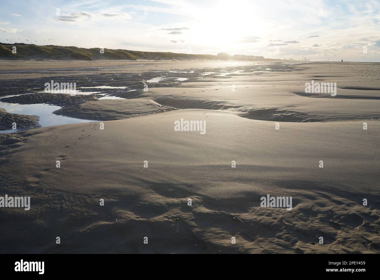 Strand von Ostende, Belgien Stockfoto