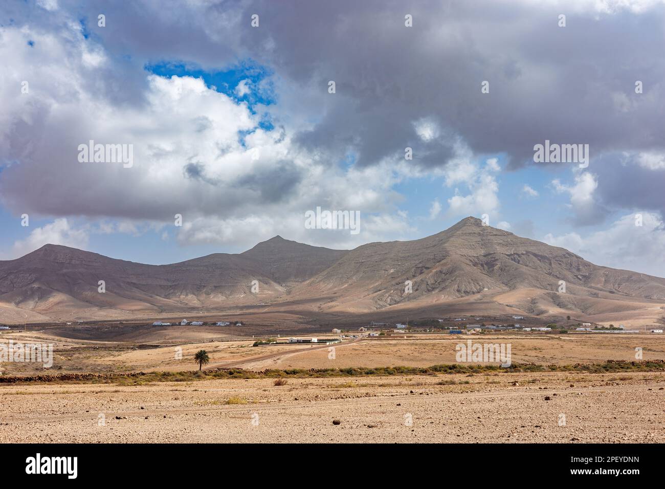 Plateau in der Mitte der Insel Fuerteventura auf den Kanarischen Inseln Stockfoto