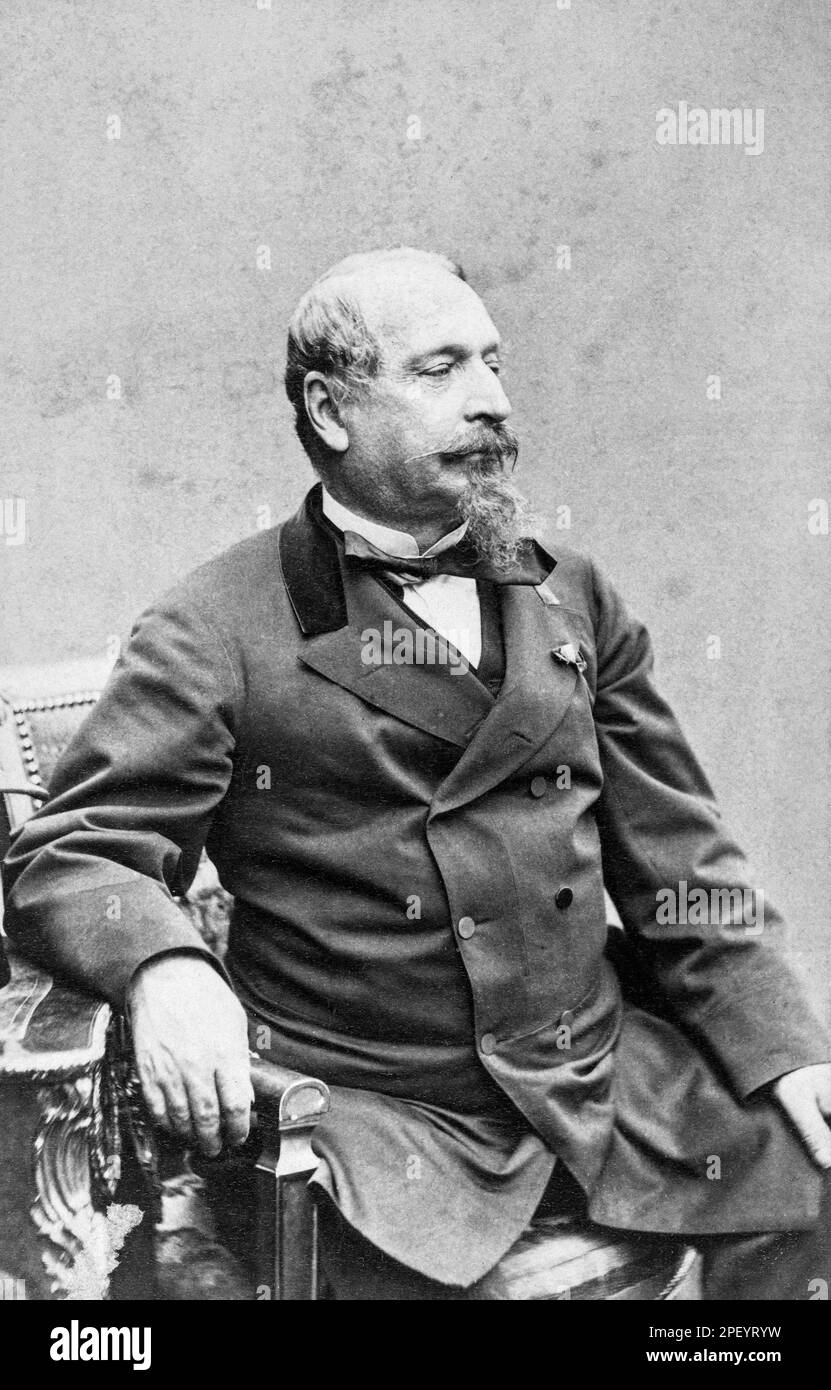 Porträt von Charles Louis Napoleon Bonaparte (1808-1873), bekannt als Napoleon III., Kaiser der Franzosen Stockfoto