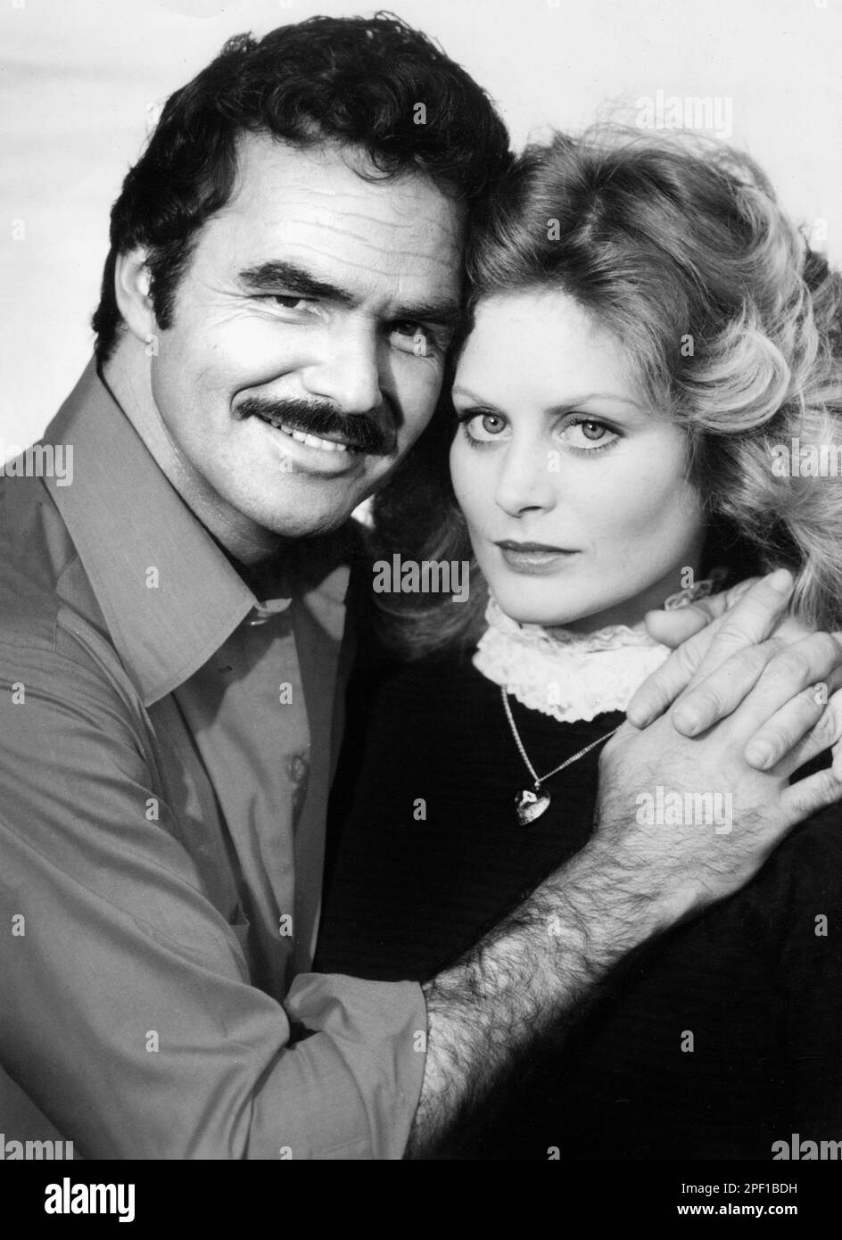 Burt Reynolds, Beverly D'Angelo, Drehort des Films "Vaterschaft", Paramount Pictures, 1981 Stockfoto