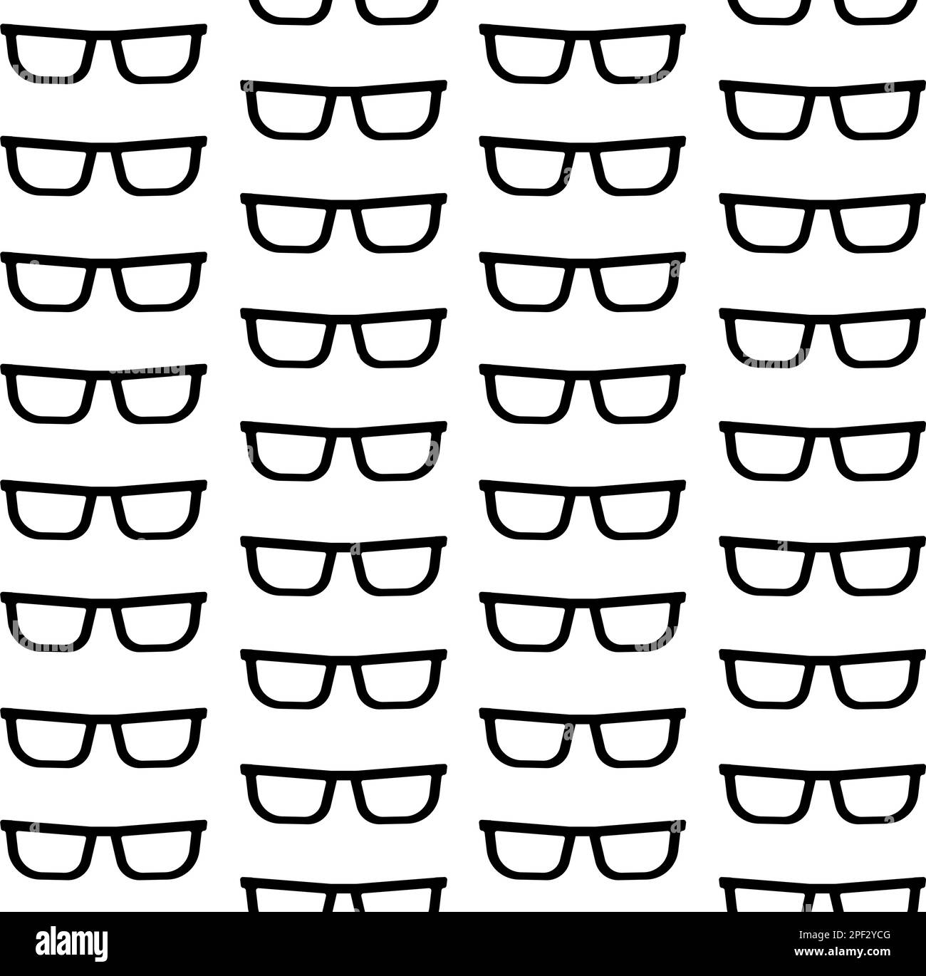 Vektornahtloses Muster von Flachgläsern Stock Vektor