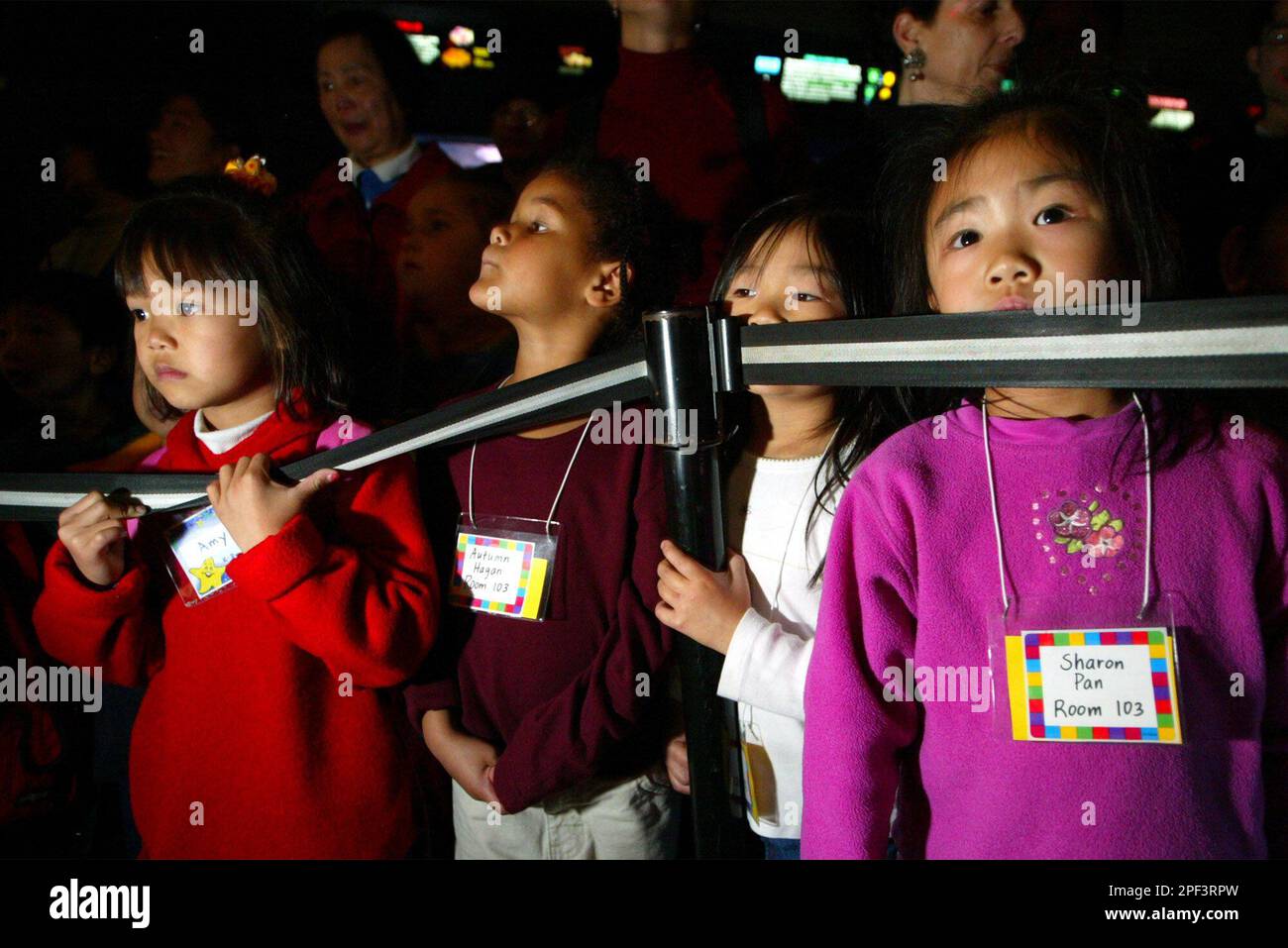 A group of 5th and 6th grade girls from Sunset Elementary School in San