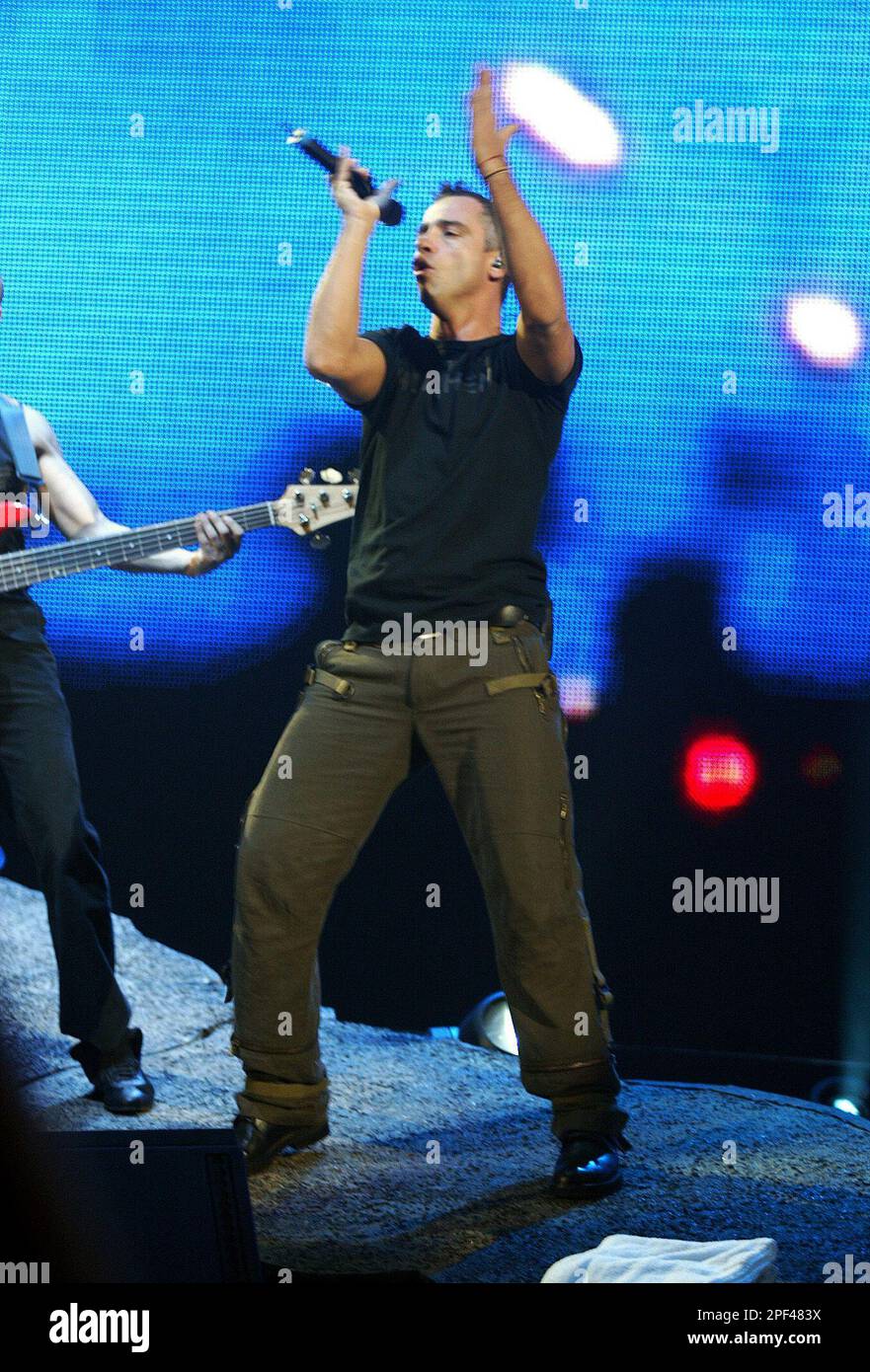 Der italienische Popsaenger Eros Ramazotti steht am Mittwochabend, 22 ...