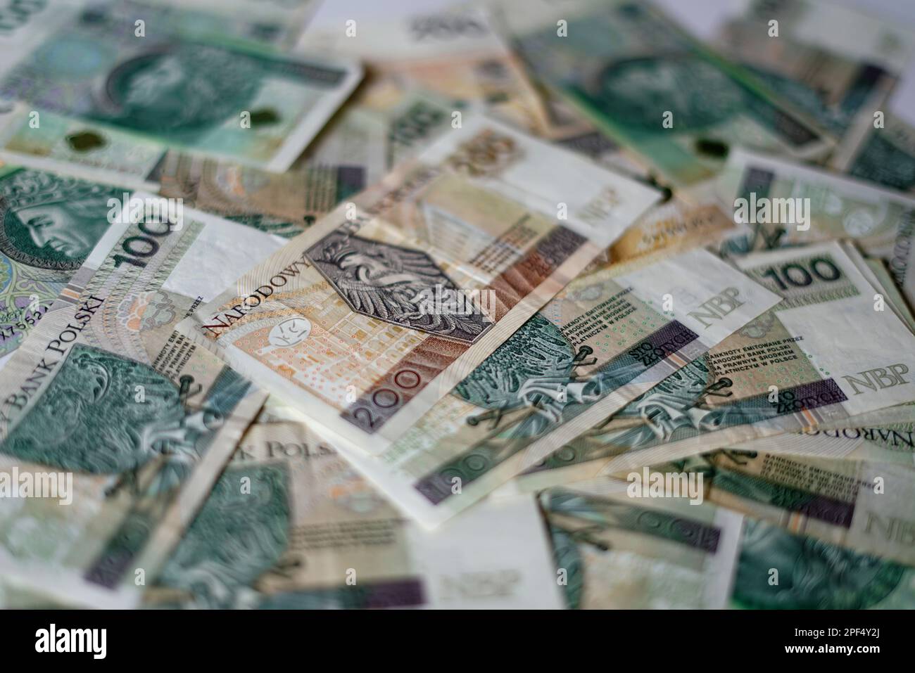 polnische Währung viel Geld Stockfoto