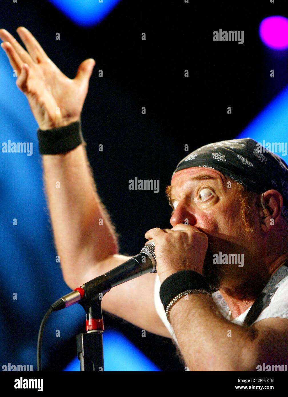 Ian Anderson, singer and fluteplayer of British rock group Jethro Tull performs at the