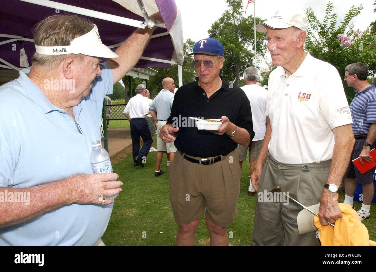 Louisiana Sports Hall of Fame inductees Jim Cason, left, and Mel Didier