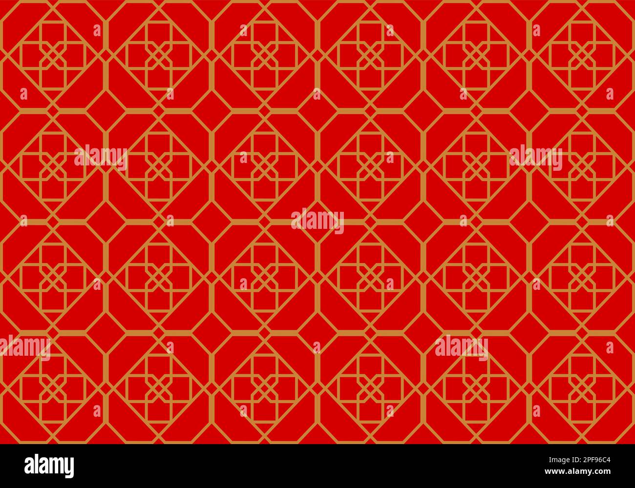 Rote Mosaikfliesen Designkunst für den Hintergrund. Nahtloses Muster. Mosaik. Geometrie. Grafische Konstruktion Von Vektordarstellungen. Stock Vektor