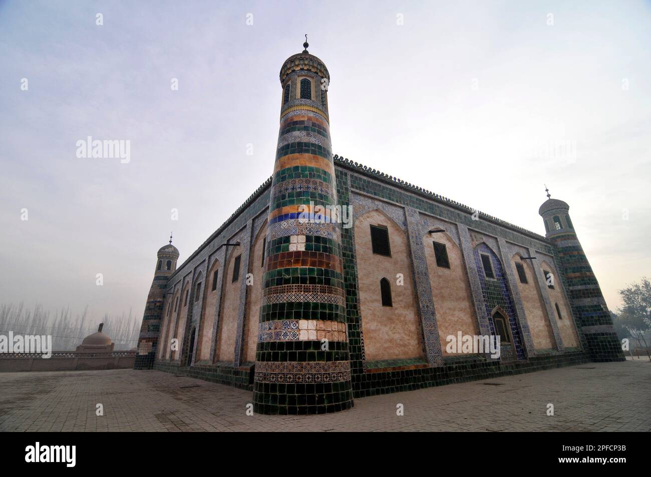 Das Apakh Hoja Mazar ( Afaq Khoja Mausoleum ) in der Nähe von Kashgar, Xinjiang, China. Stockfoto