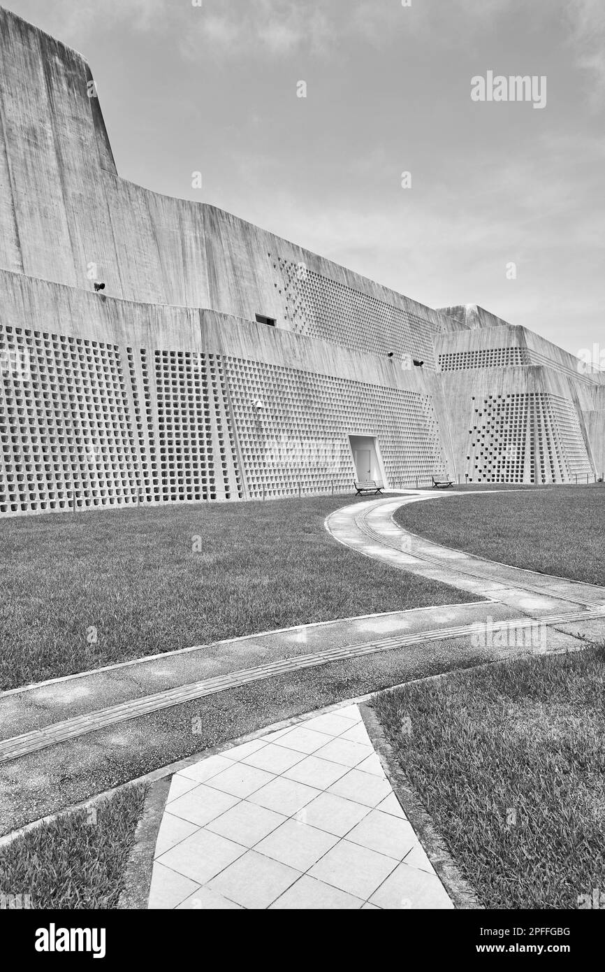 Okinawa Prefectural Museum & Art Museum (Ishimoto Architectural & Engineering Firm, 2007); Naha, Okinawa, Japan Stockfoto