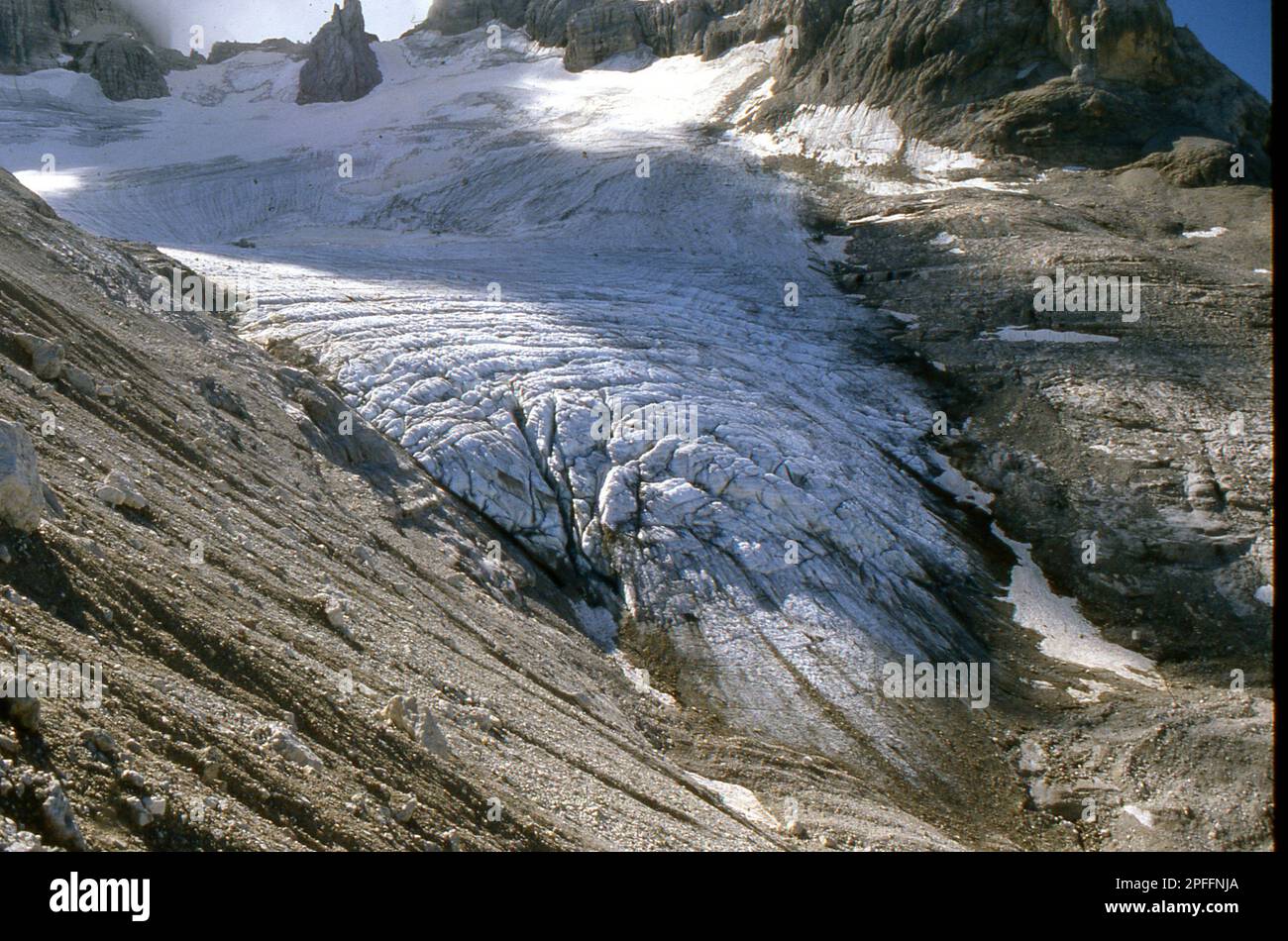 Vedretta Agola, Dolomiti di Brenta, 1987 Stockfoto