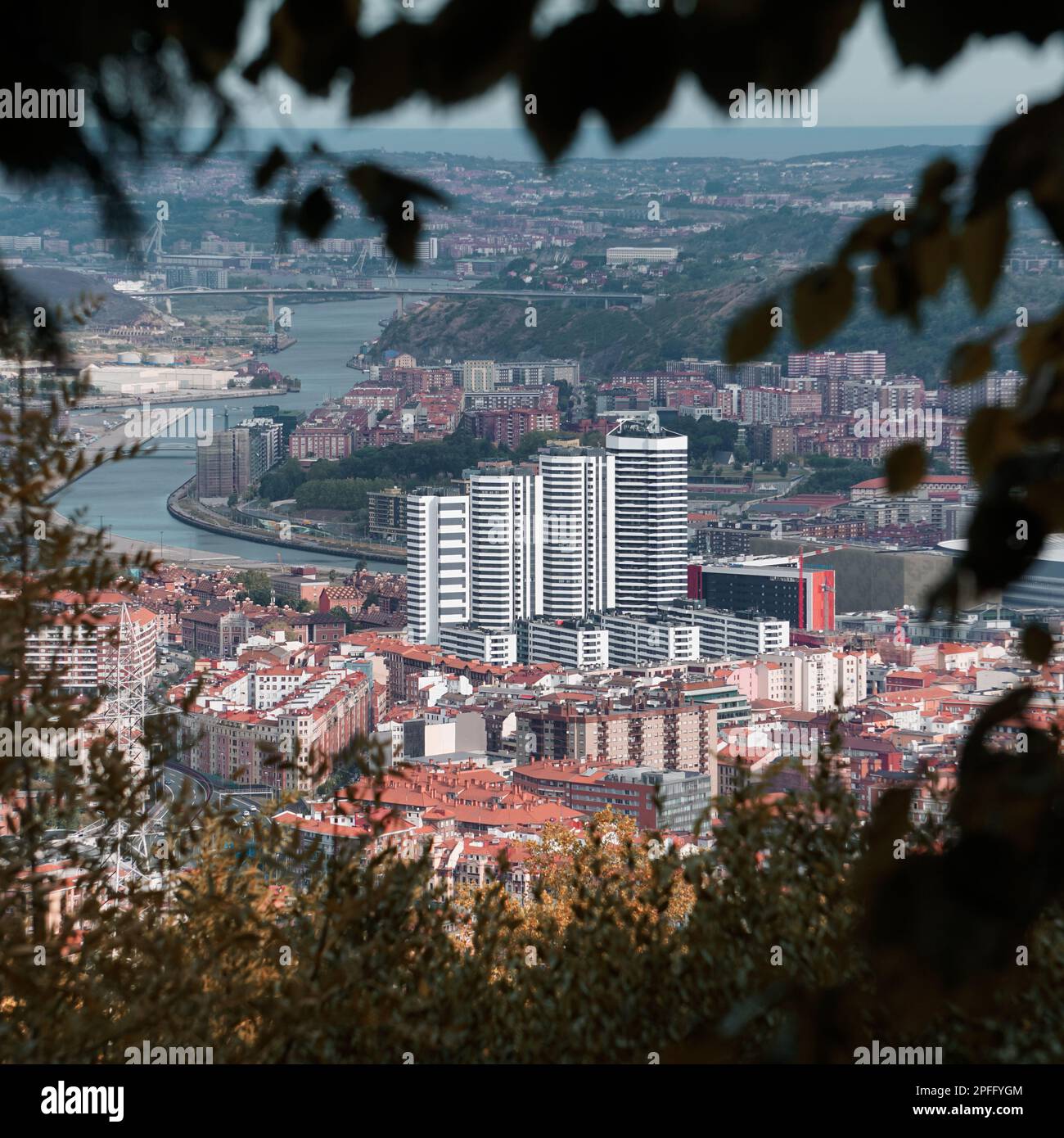 Stadtbild und Architektur in Bilbao, Spanien, Reiseziel Stockfoto