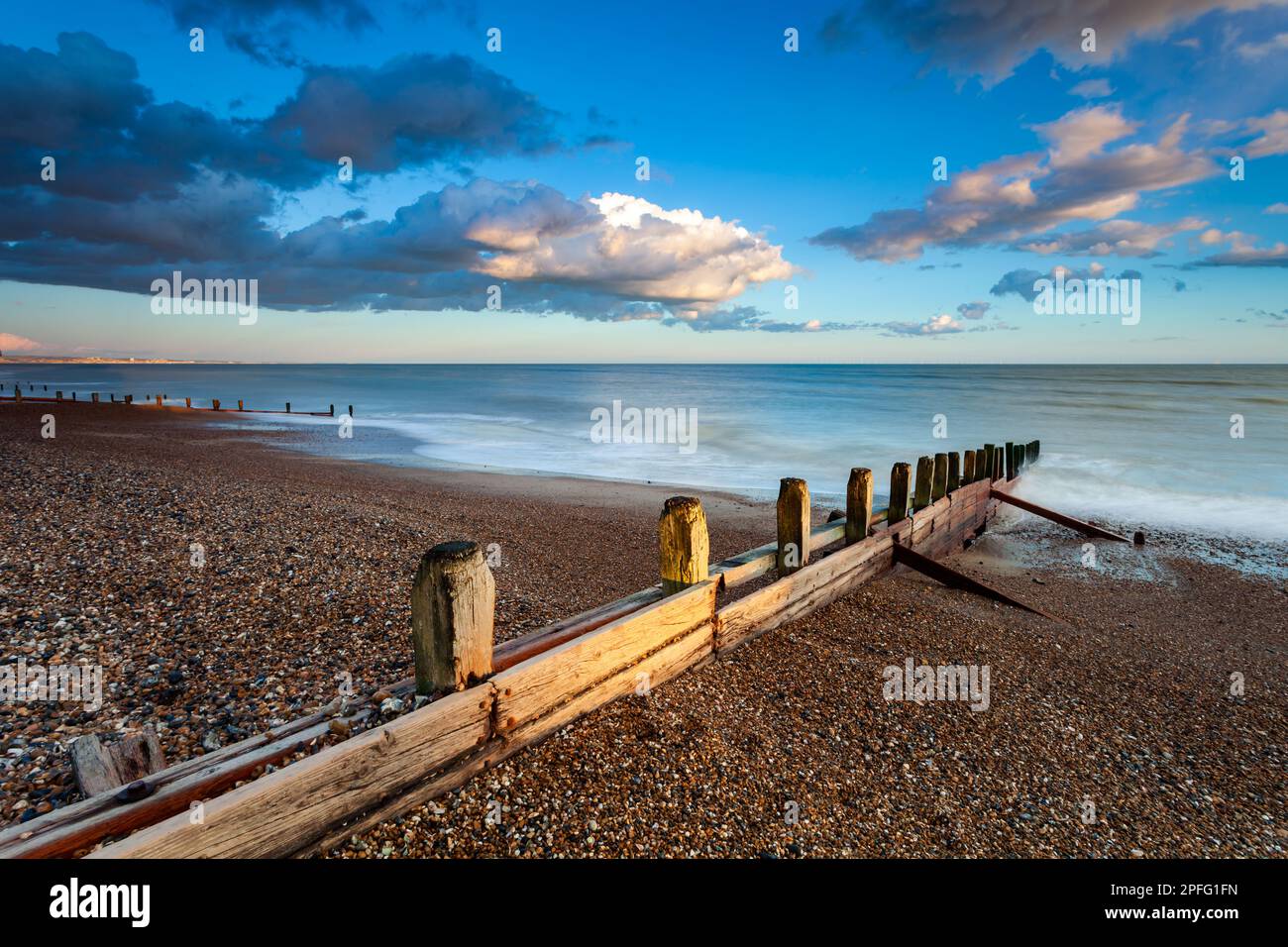 Worthing Beach, West Sussex, England. Stockfoto
