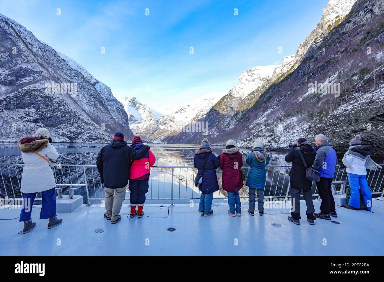 Norwegen Aurlandsfjord Stockfoto