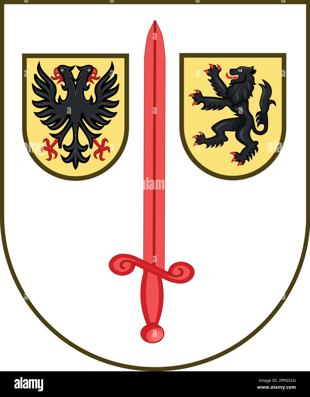 Wappen VON AALST, BELGIEN Stock Vektor