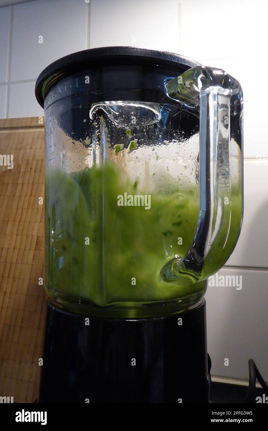 Mixer / Schüttler / Getränk / Smoothie Maker / Standmixer / Mixer elektrisch / Smoothie Stockfoto