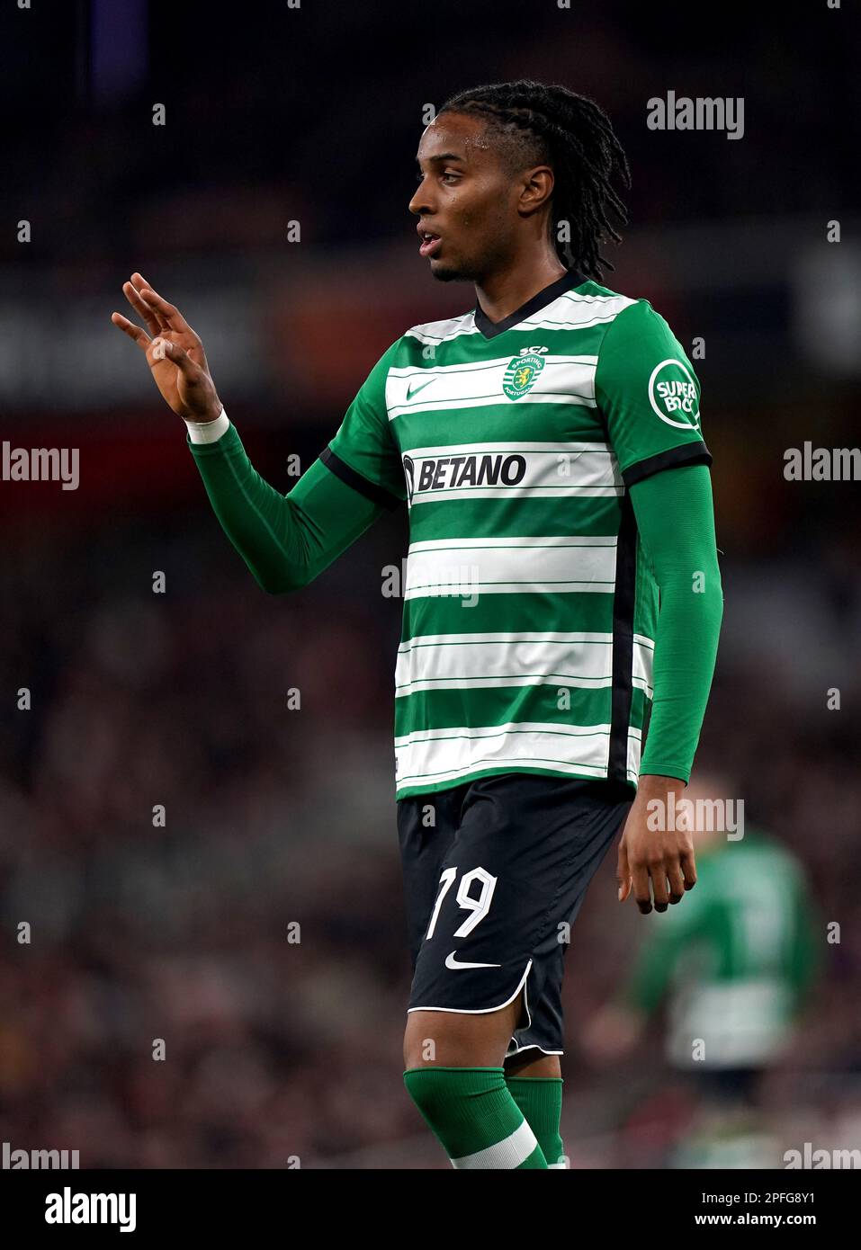 Youssef Chermiti in Lissabon während der sechzehnten UEFA Europa League-Runde, zweiter Spielabschnitt im Emirates Stadium, London. Foto: Donnerstag, 16. März 2023. Stockfoto