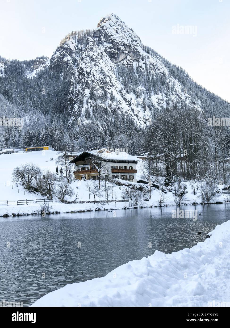 Winter in bayern königsee Stockfoto