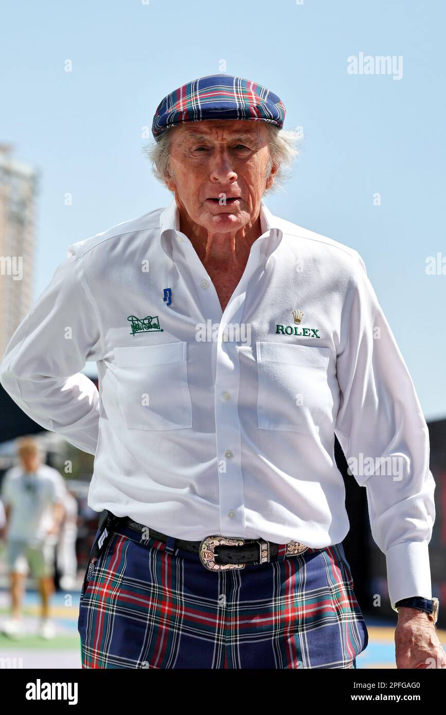 Jeddah, Saudi-Arabien. 17. März 2023. Jackie Stewart (GBR). Formel-1-Weltmeisterschaft, Rd 2, großer Preis Saudi-Arabiens, Freitag, 17. März 2023. Jeddah, Saudi-Arabien. Kredit: James Moy/Alamy Live News Stockfoto