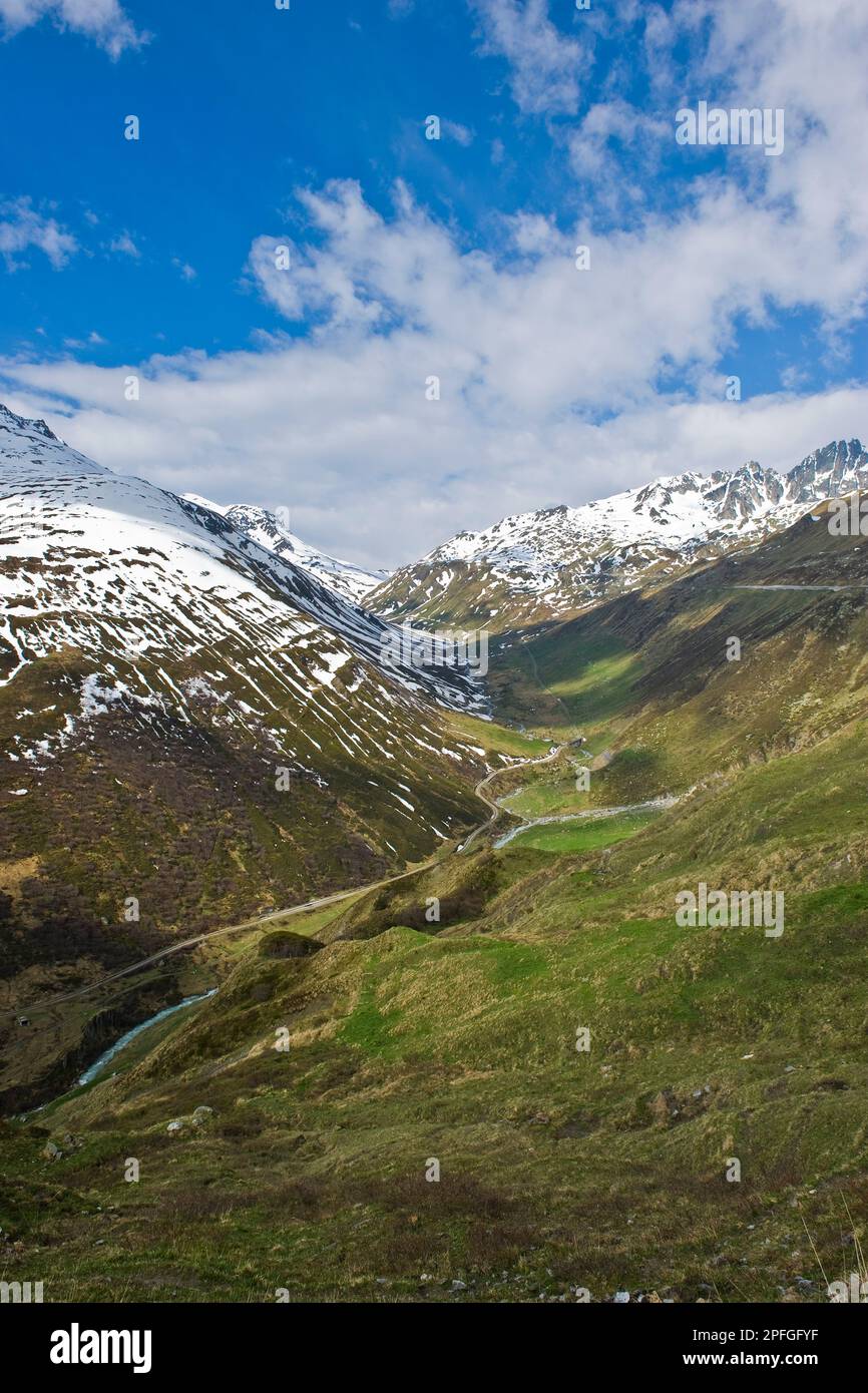 Furka-Pass, Schweiz Stockfoto