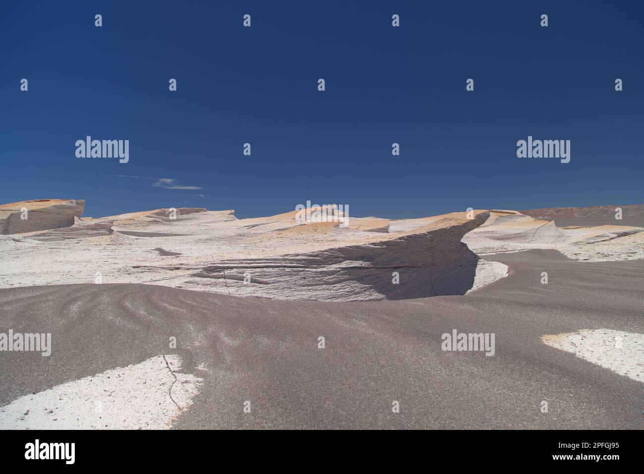 Das Bimssteinfeld im Nordwesten Argentiniens ist weltweit einzigartig Stockfoto