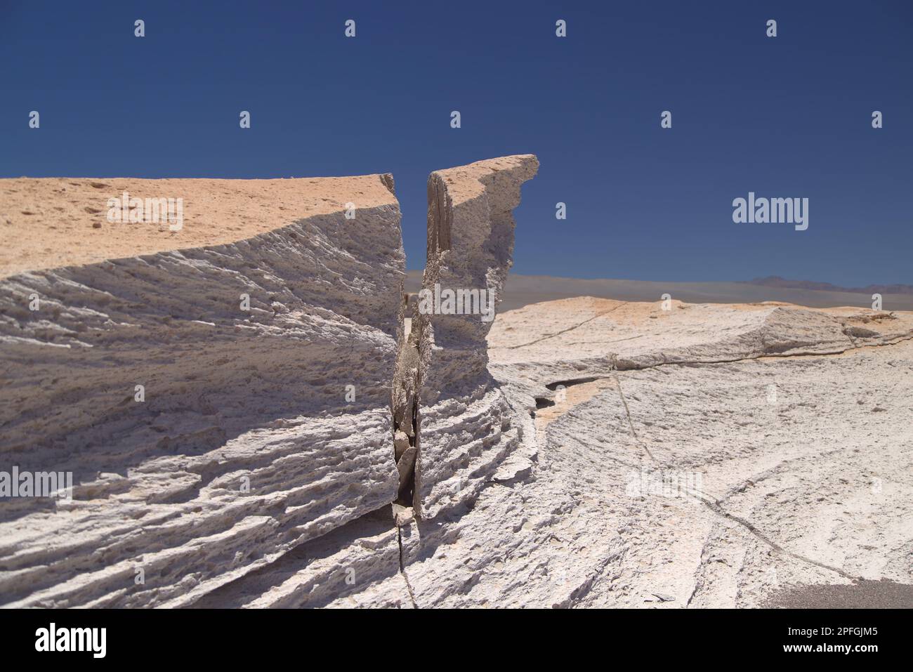 Das Bimssteinfeld im Nordwesten Argentiniens ist weltweit einzigartig Stockfoto