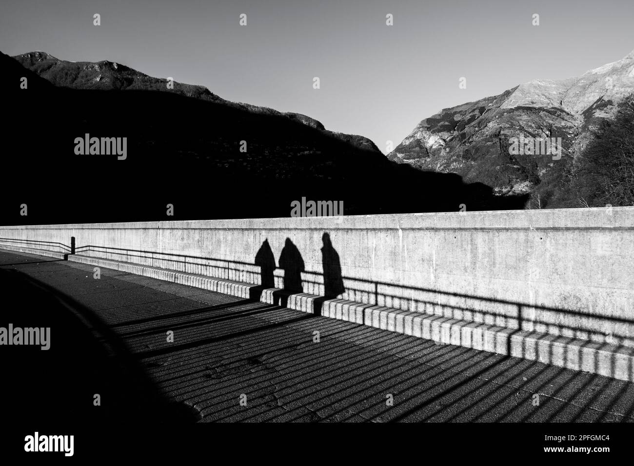 Schweiz, Tessin, Verzasca Staudamm Stockfoto