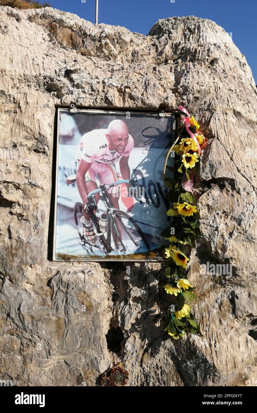 Italien, Mercato Saraceno, Memorial Pantani Stockfoto