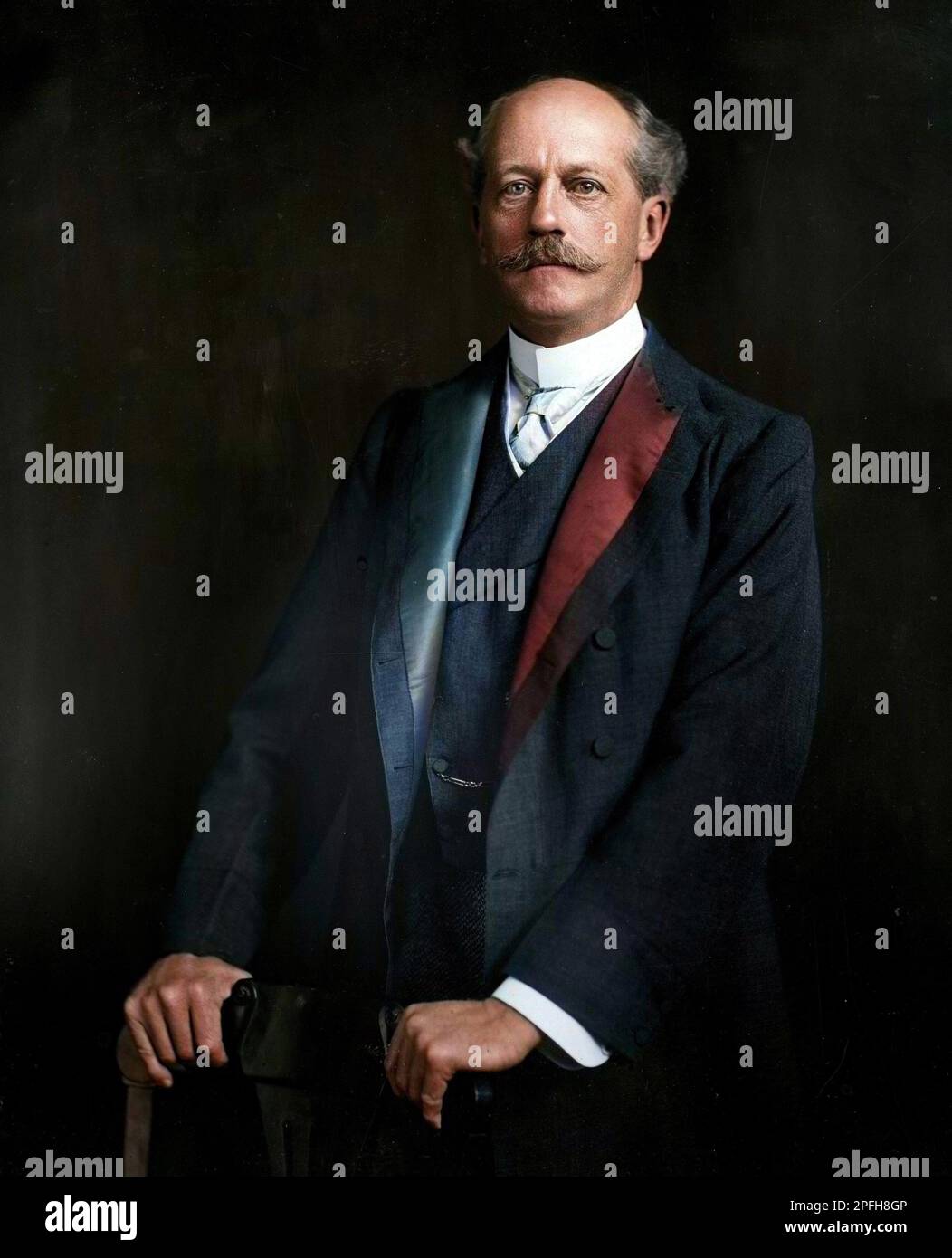 Portrait de Percival Lawrence Lowell (1855-1916). Amerikanischer Astronom. (homme d'Affaires, mathématicien, auteur, astronome Amateur américain) Stockfoto