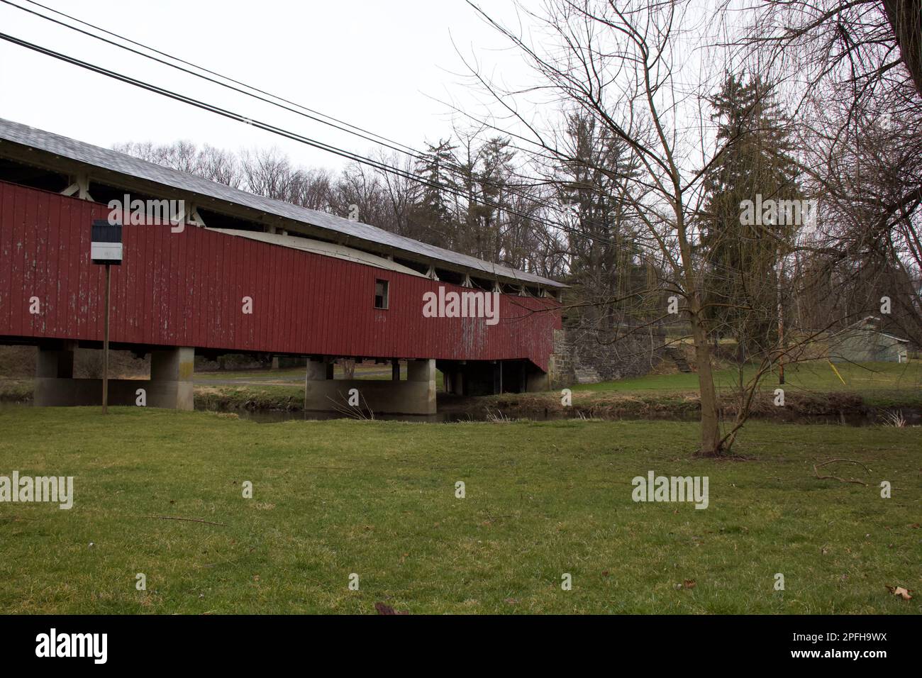 Historische überdachte Brücken im Lehigh Valley Stockfoto