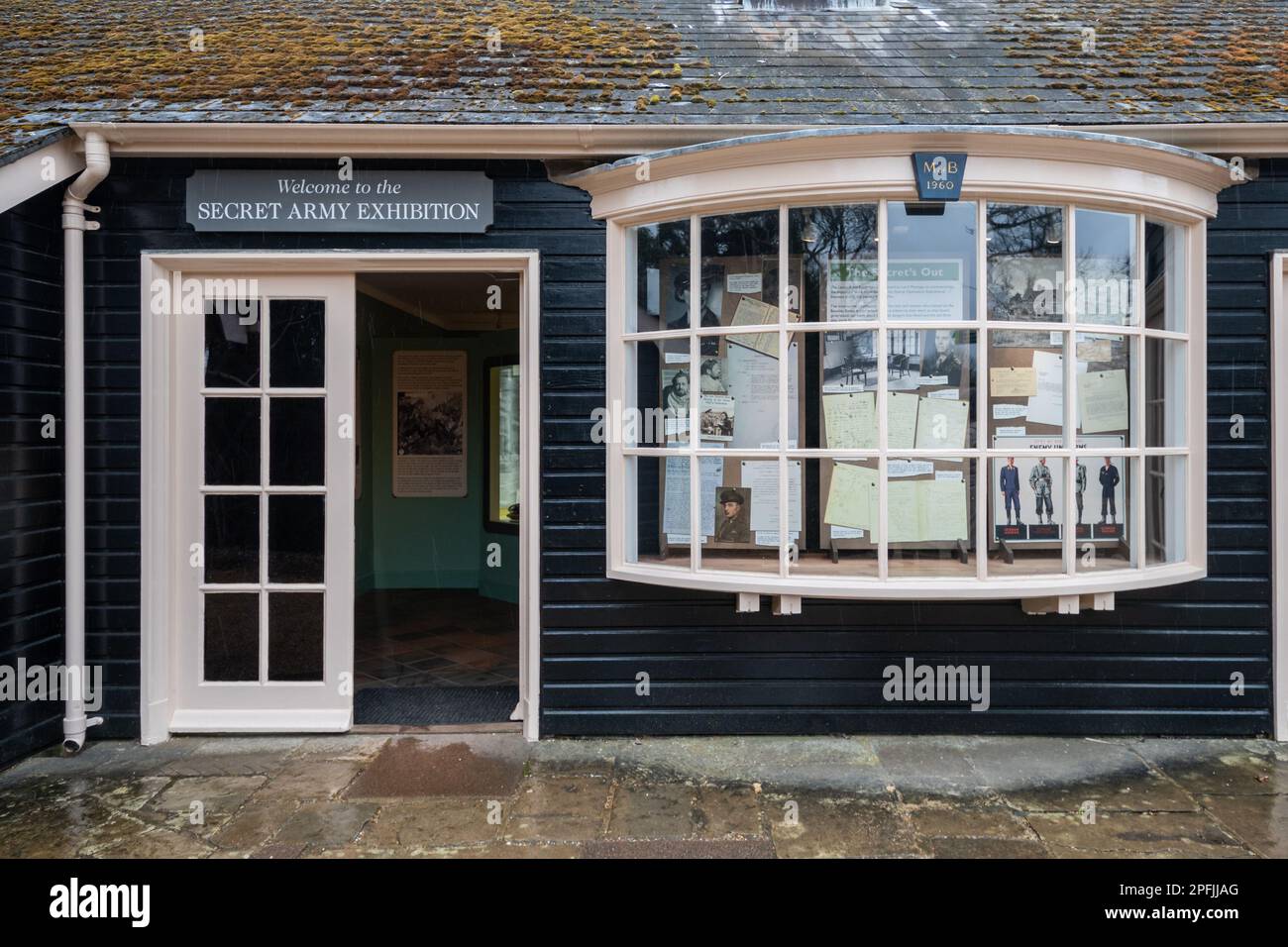 Secret Army Exhibition auf dem Gelände des Beaulieu Palace House, Hampshire, England, Großbritannien Stockfoto