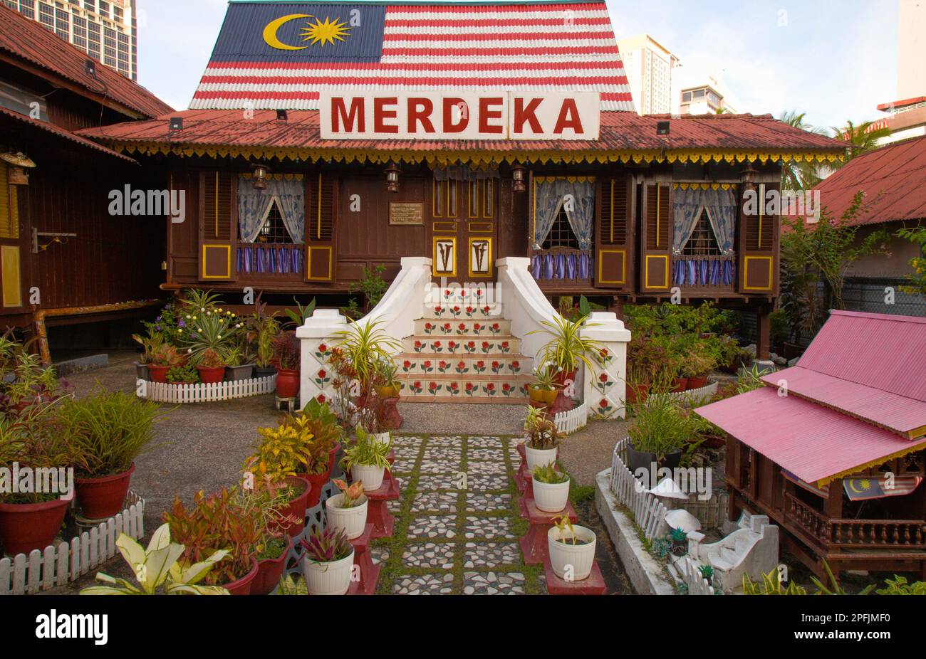 Malaysia, Melaka, Malakka, Kampung Morten, traditionelles malaiisches Dorf, Stockfoto