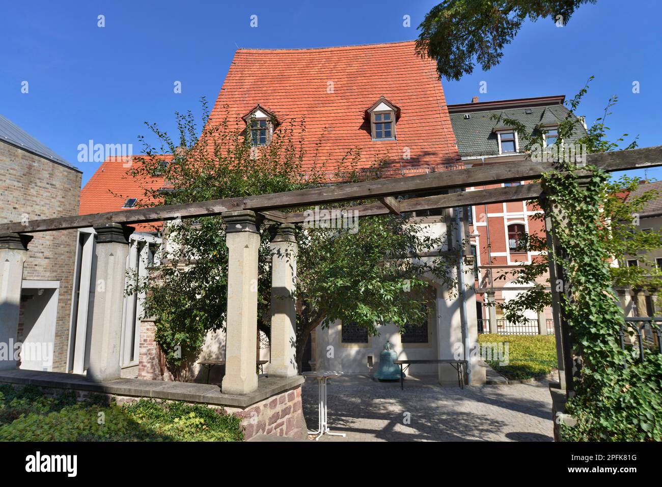 Luthers Geburtsort, Lutherstraße, Luther Stadt Eisleben, Sachsen-Anhalt, Deutschland Stockfoto