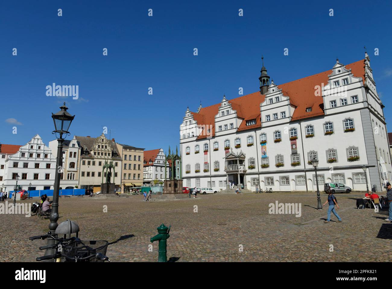 Altes Rathaus, Markt, Luther-Stadt Wittenberg, Sachsen-Anhalt, Deutschland Stockfoto