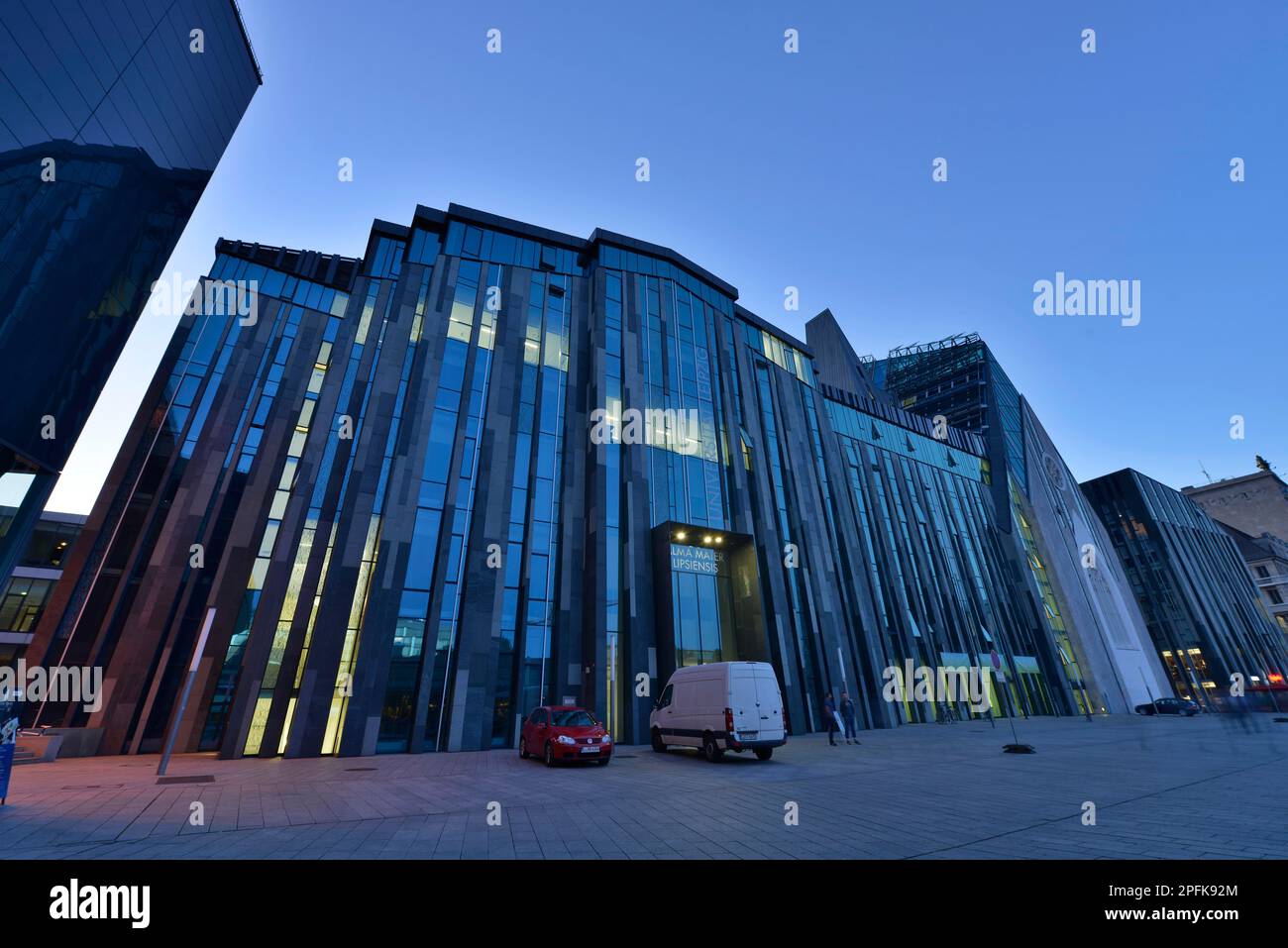 Neuaugusteum, Universität, Augustplatz, Leipzig, Sachsen, Deutschland Stockfoto