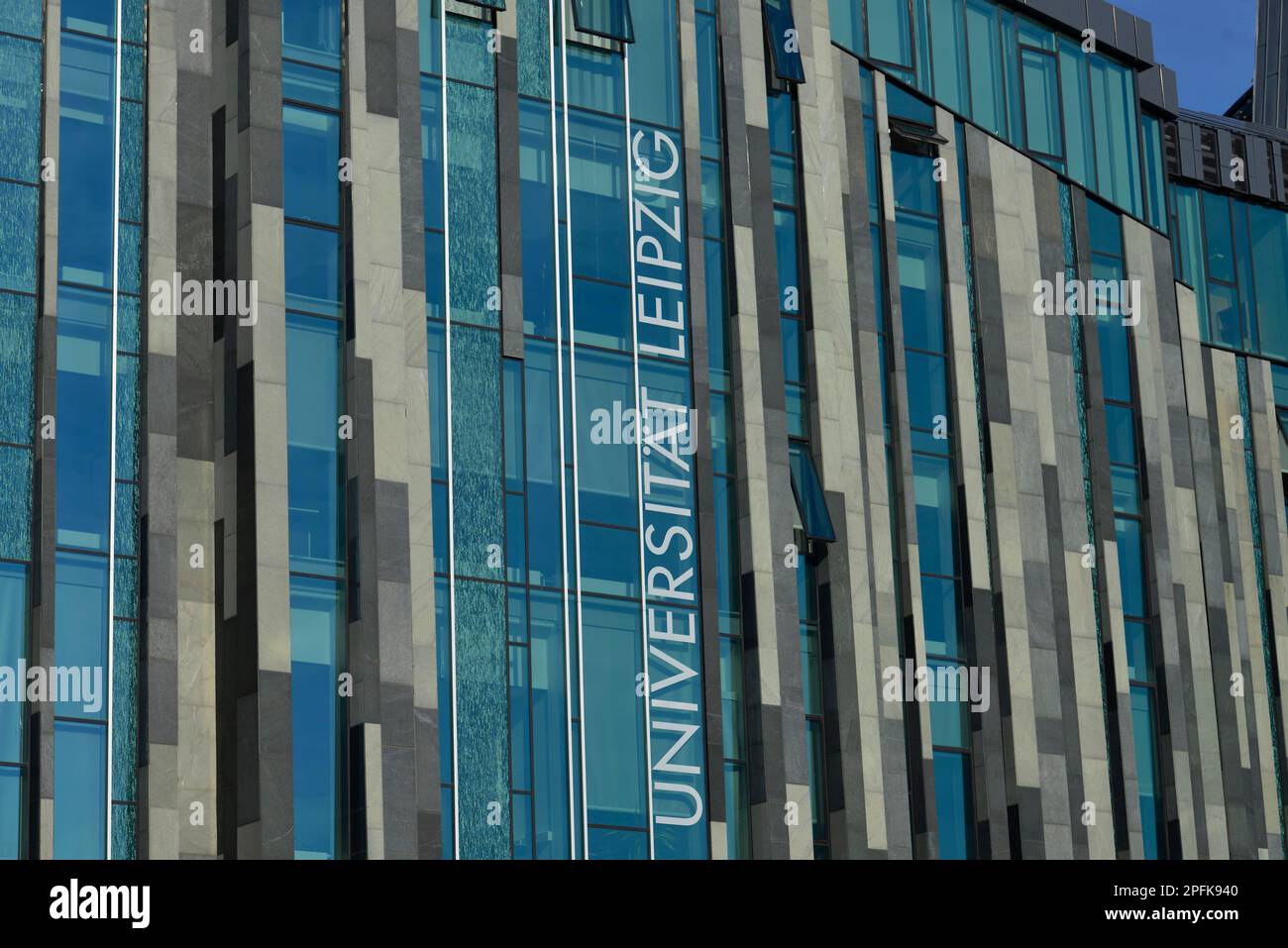Neuaugusteum, Universität, Augustplatz, Leipzig, Sachsen, Deutschland Stockfoto